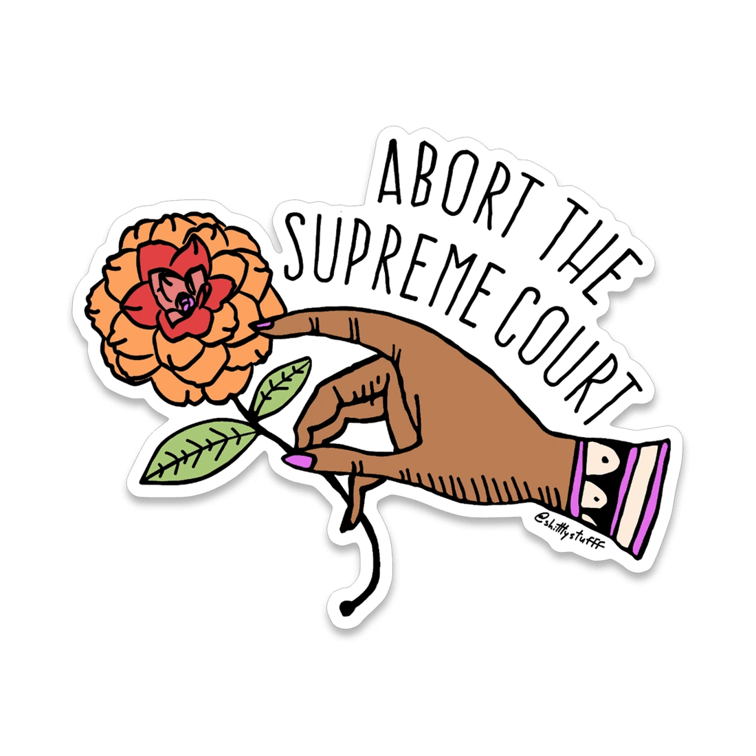 Supreme Court Sticker - Make a Statement with This Bold Vinyl Design!